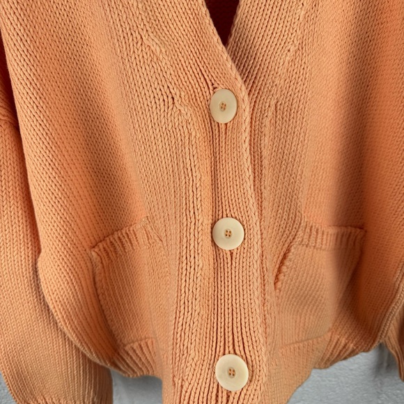 Babaa cardigan no 22 in cantaloupe cotton - Picture 6 of 10